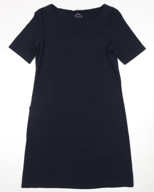 White Stuff Women's Blue Dress Size 12, Comfortable Knit