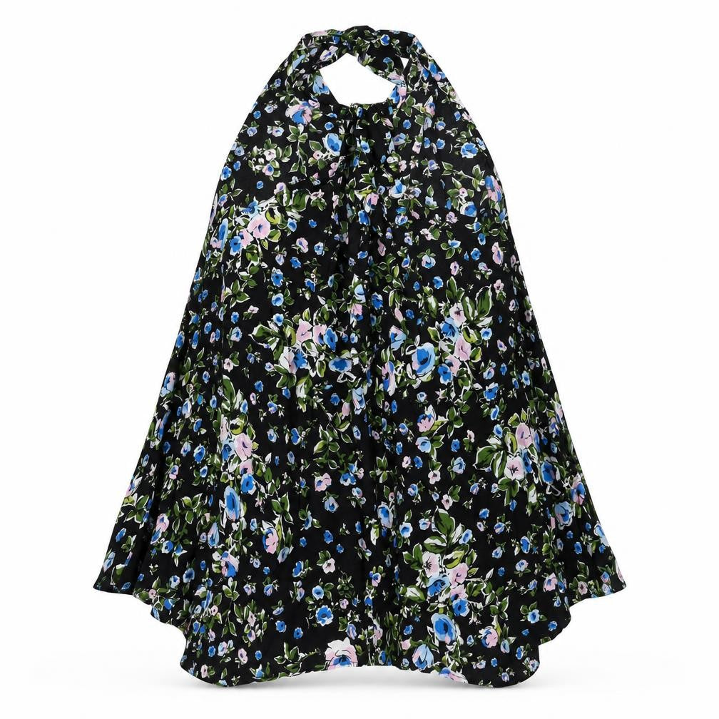 Zara Women's Black Floral Camisole Blouse, Size 10