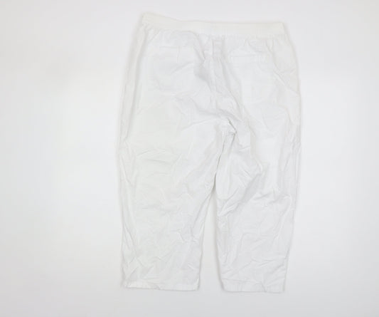 Marks and Spencer Women's White Trousers Size 16