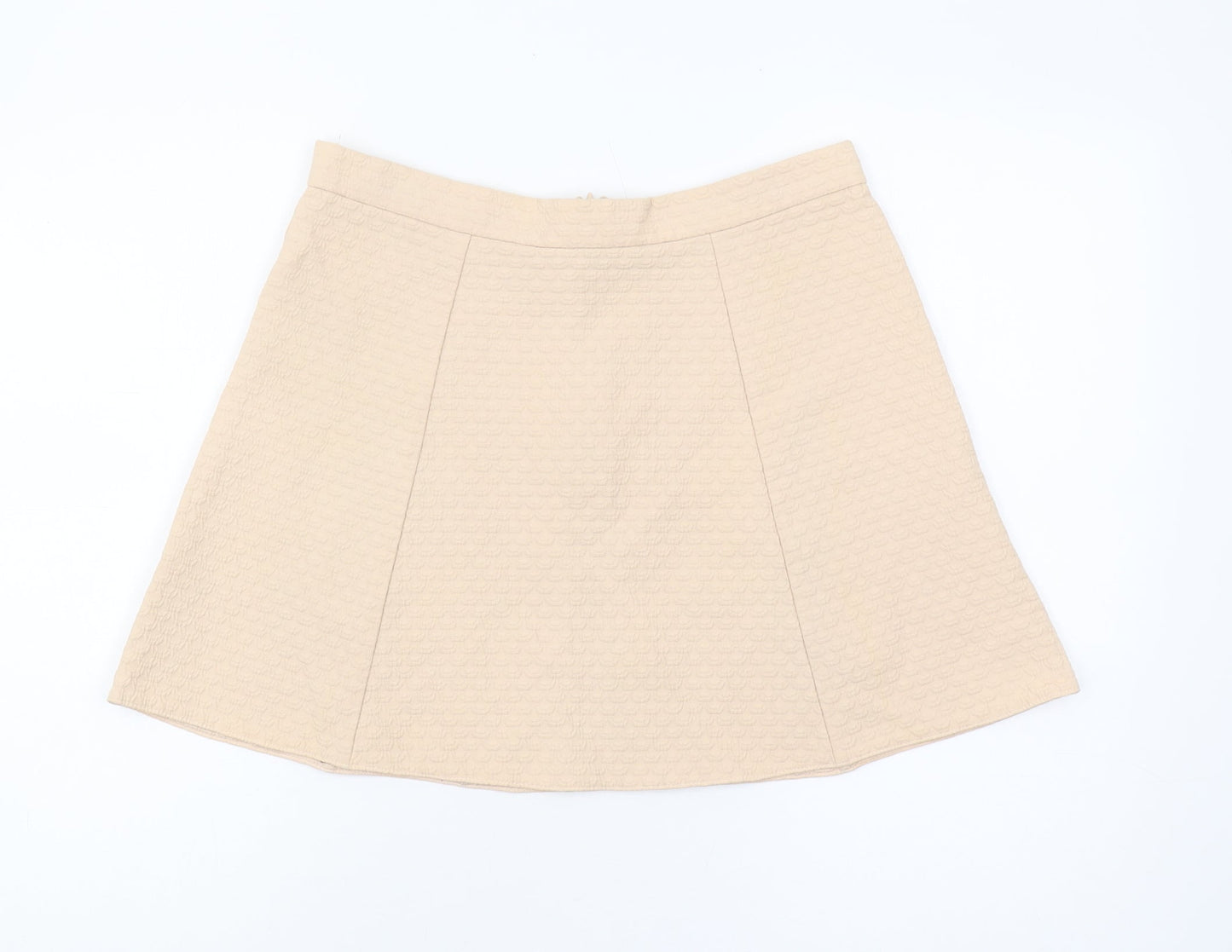River Island Women's Beige A-Line Skirt, Size 14