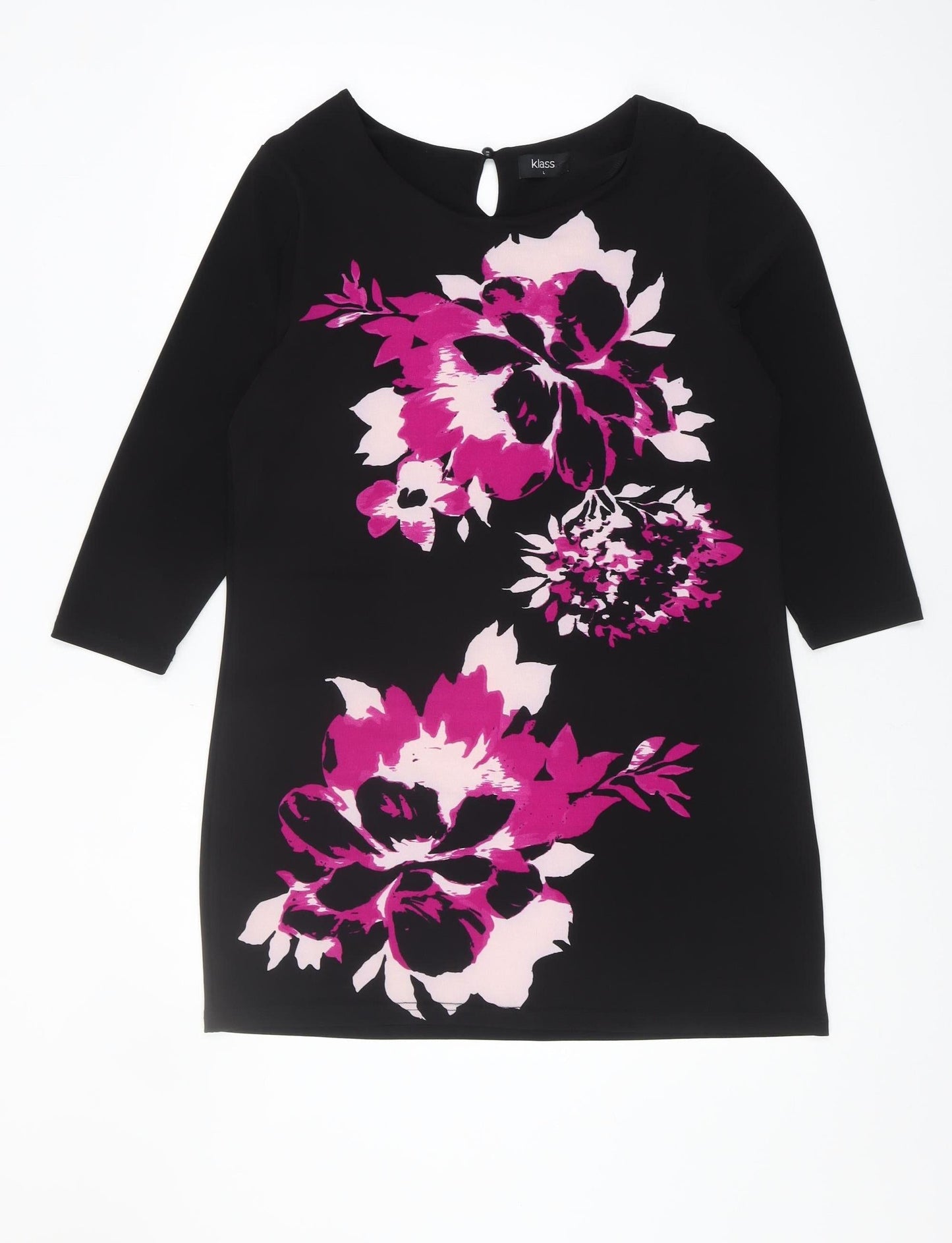 Womens UK Size L Klass Black Polyester Blend Blouse