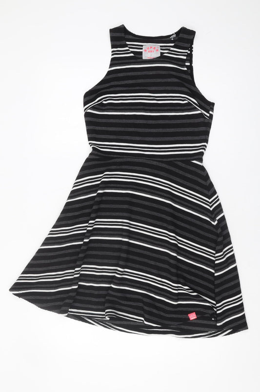 Superdry Women's Black Striped Tank Dress S