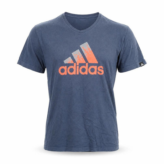 Mens UK Size S adidas Blue  Cotton T-Shirt