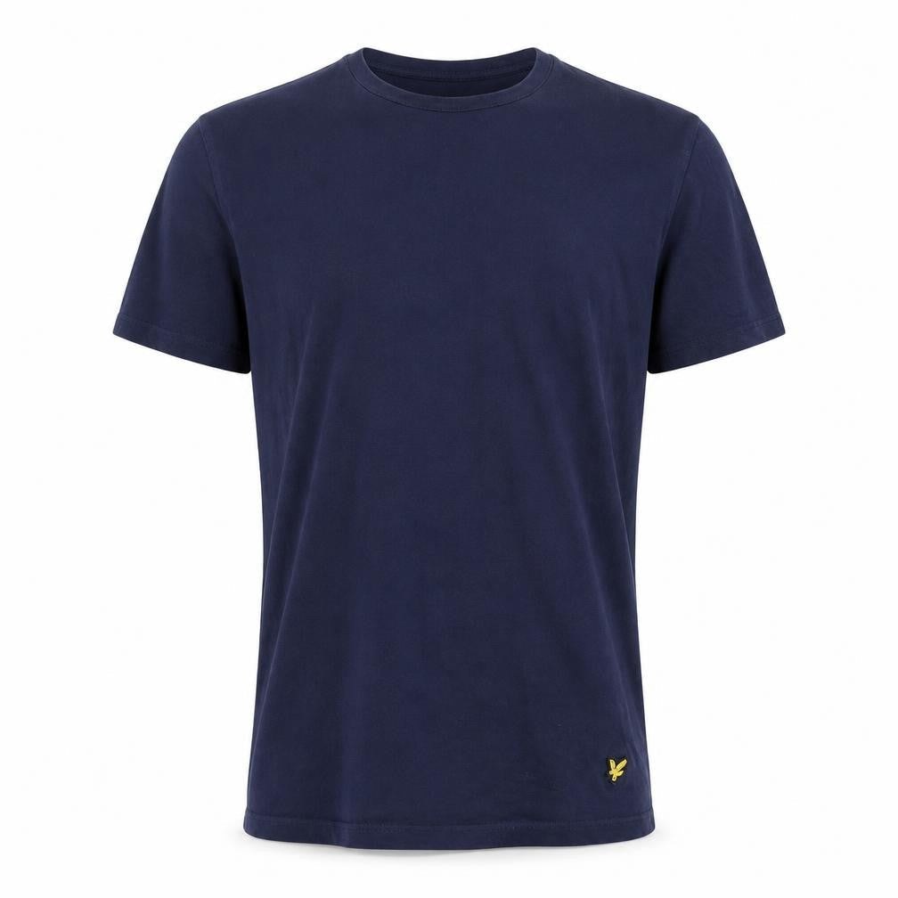 Mens UK Size M Lyle & Scott Blue  Cotton Blend T-Shirt