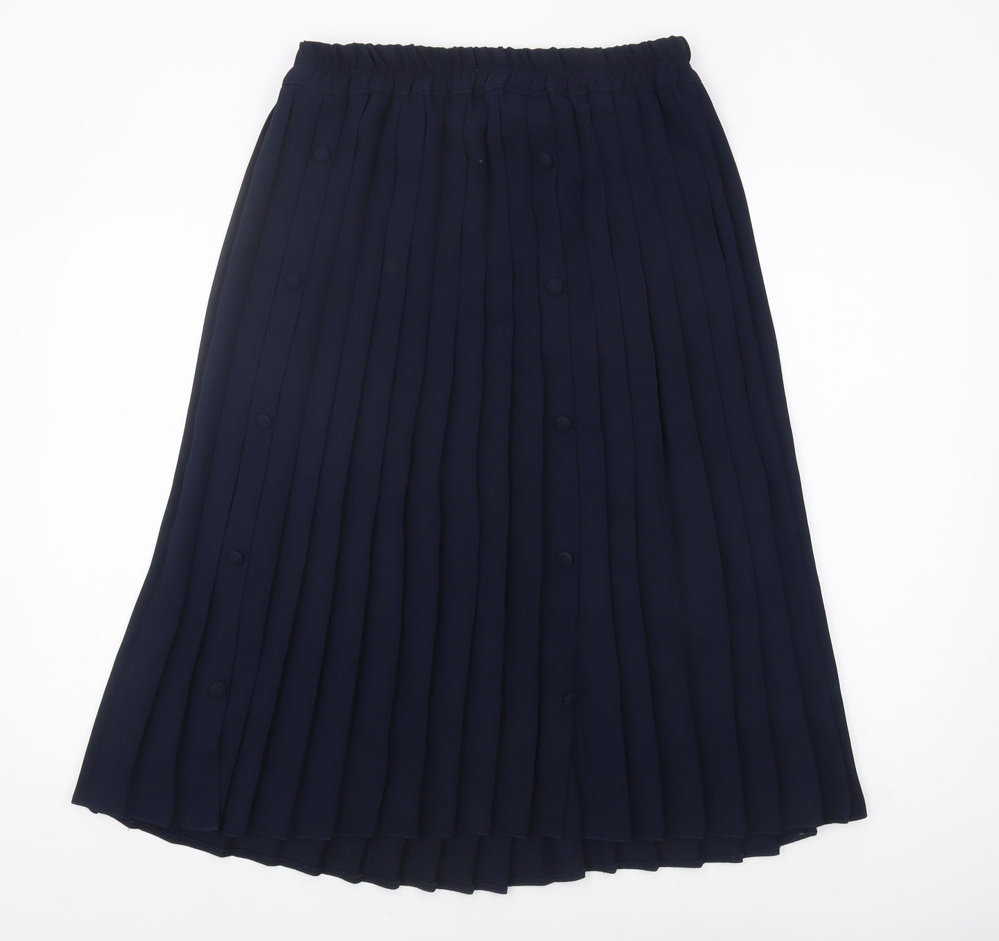 Stephen Women's Blue Pleated Midi Skirt Vintage
