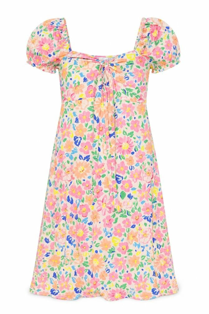ASOS Design Women's Multicoloured Floral A-Line Dress