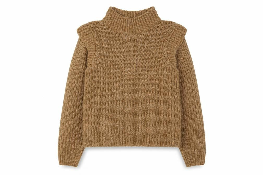 Vero Moda Women's Brown High Neck Pullover Jumper