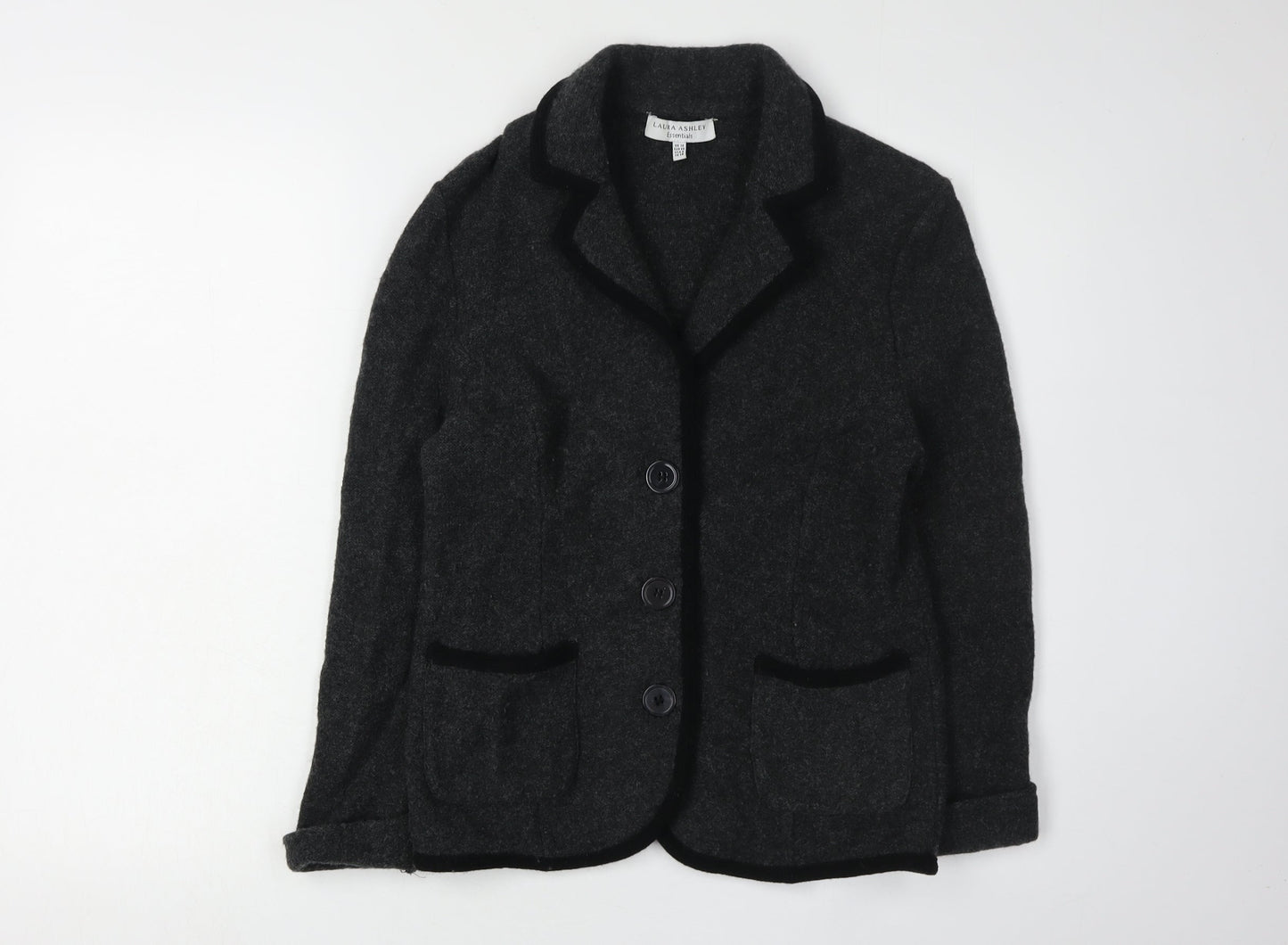 Laura Ashley Women’s Black Wool Blazer Size 10