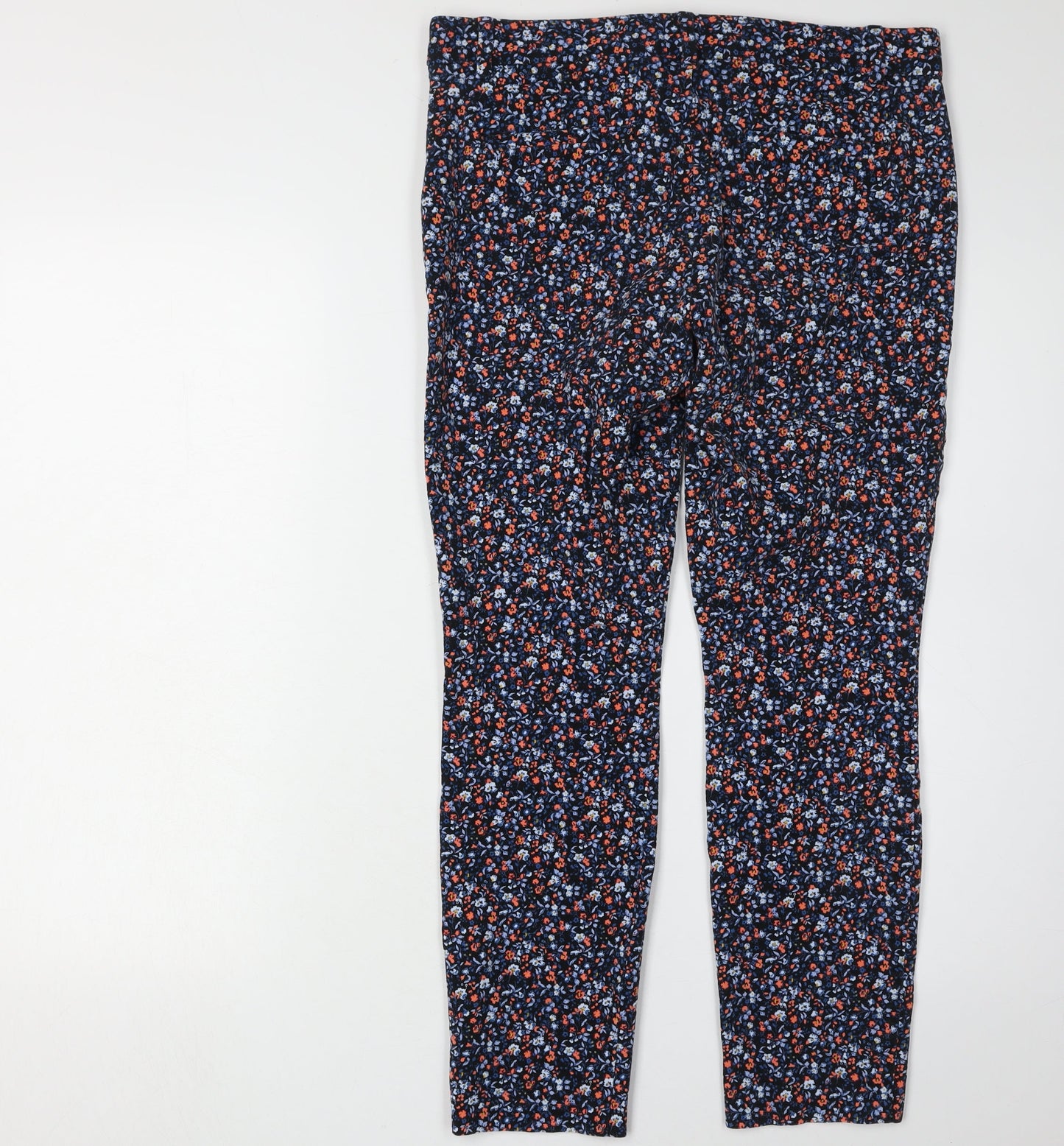 Gap Women's Multicoloured Floral Slim Trousers Size 6