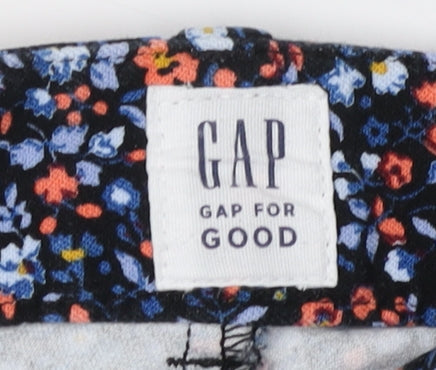 Gap Women's Multicoloured Floral Slim Trousers Size 6