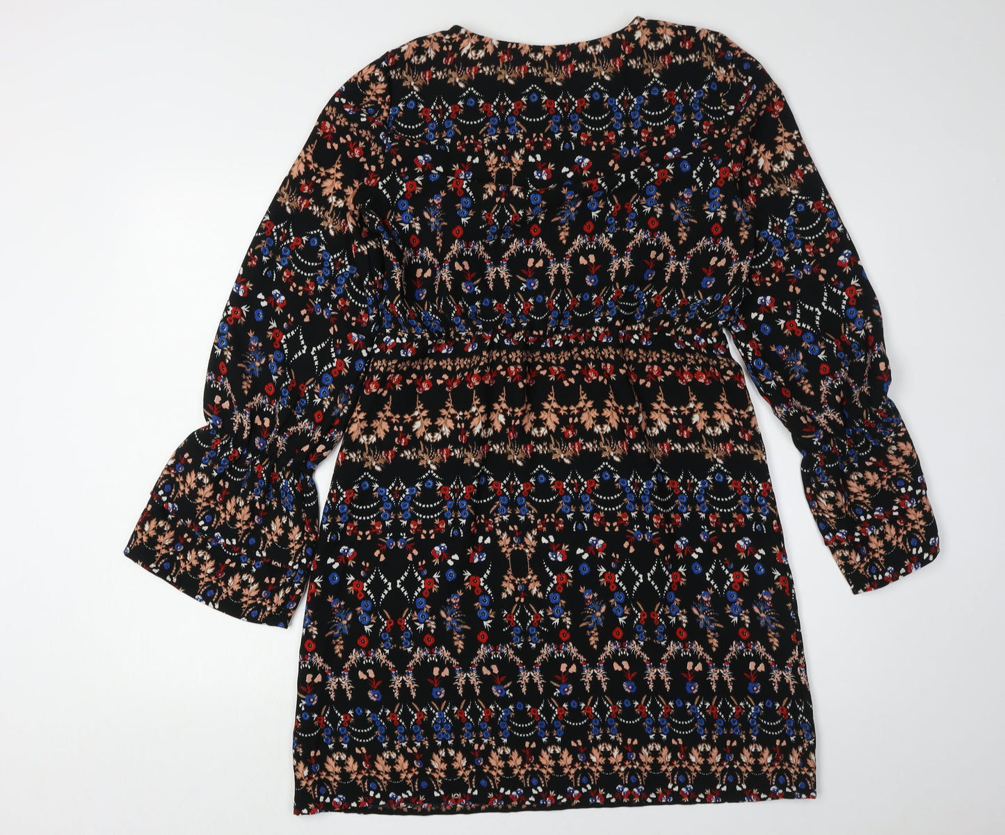 Vero Moda Women's Multicoloured Bell Sleeve Dress M