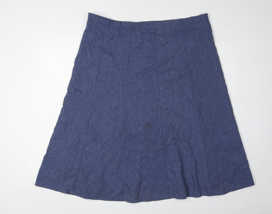 Cotswold Collection Women's Blue A-Line Skirt Regular 18