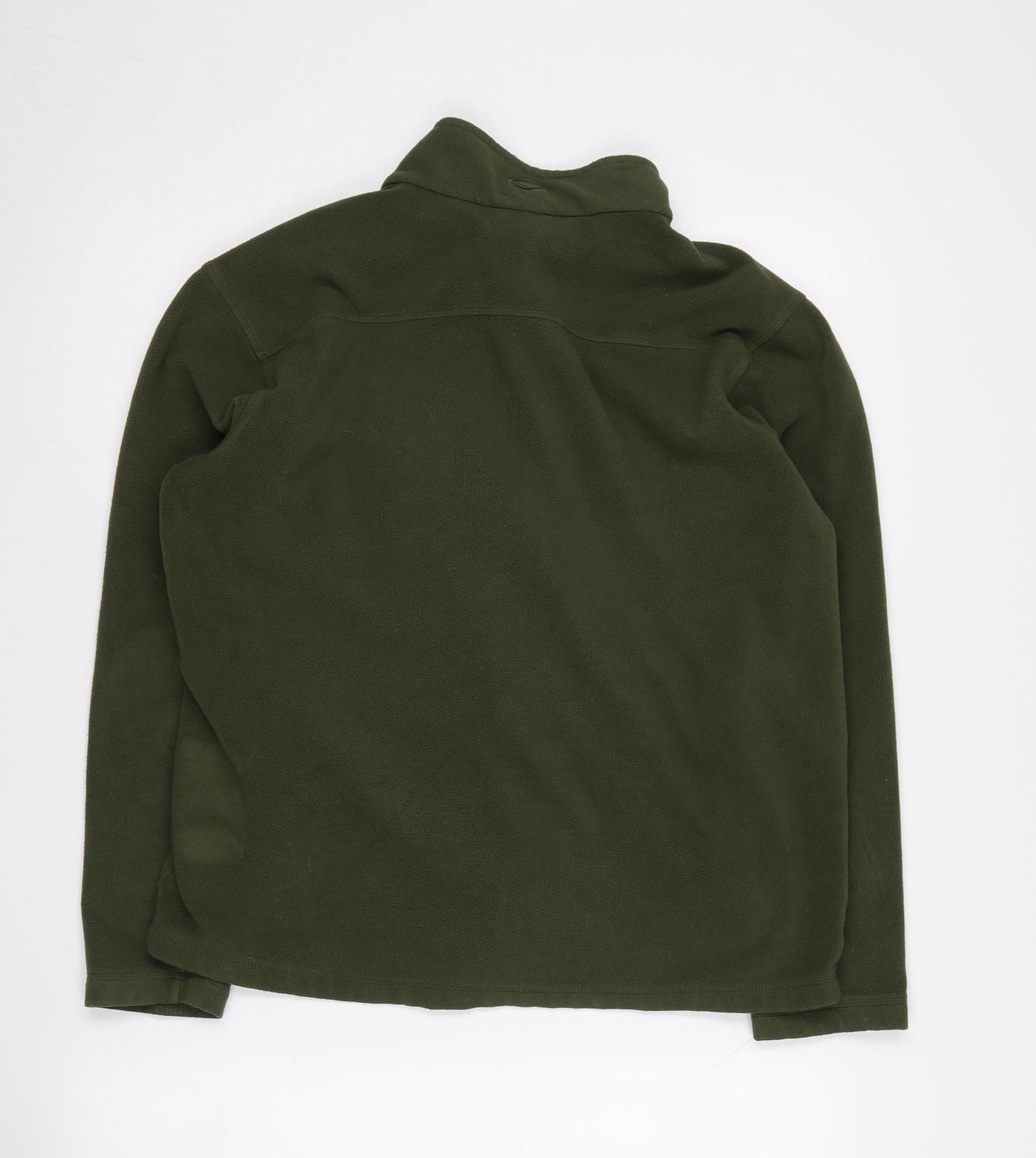 Brasher Men's Green Fleece Jacket - M, Full Zip, Autumn/Winter