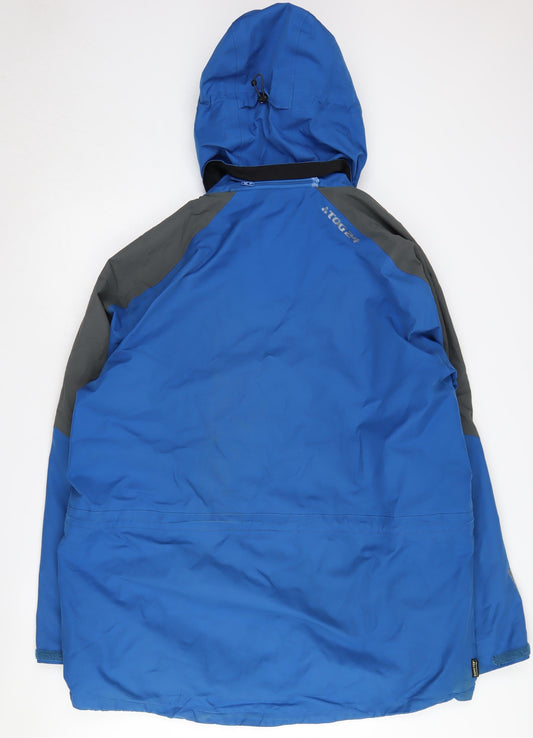 TOG24 Men's Blue XL Parka Jacket with Hood