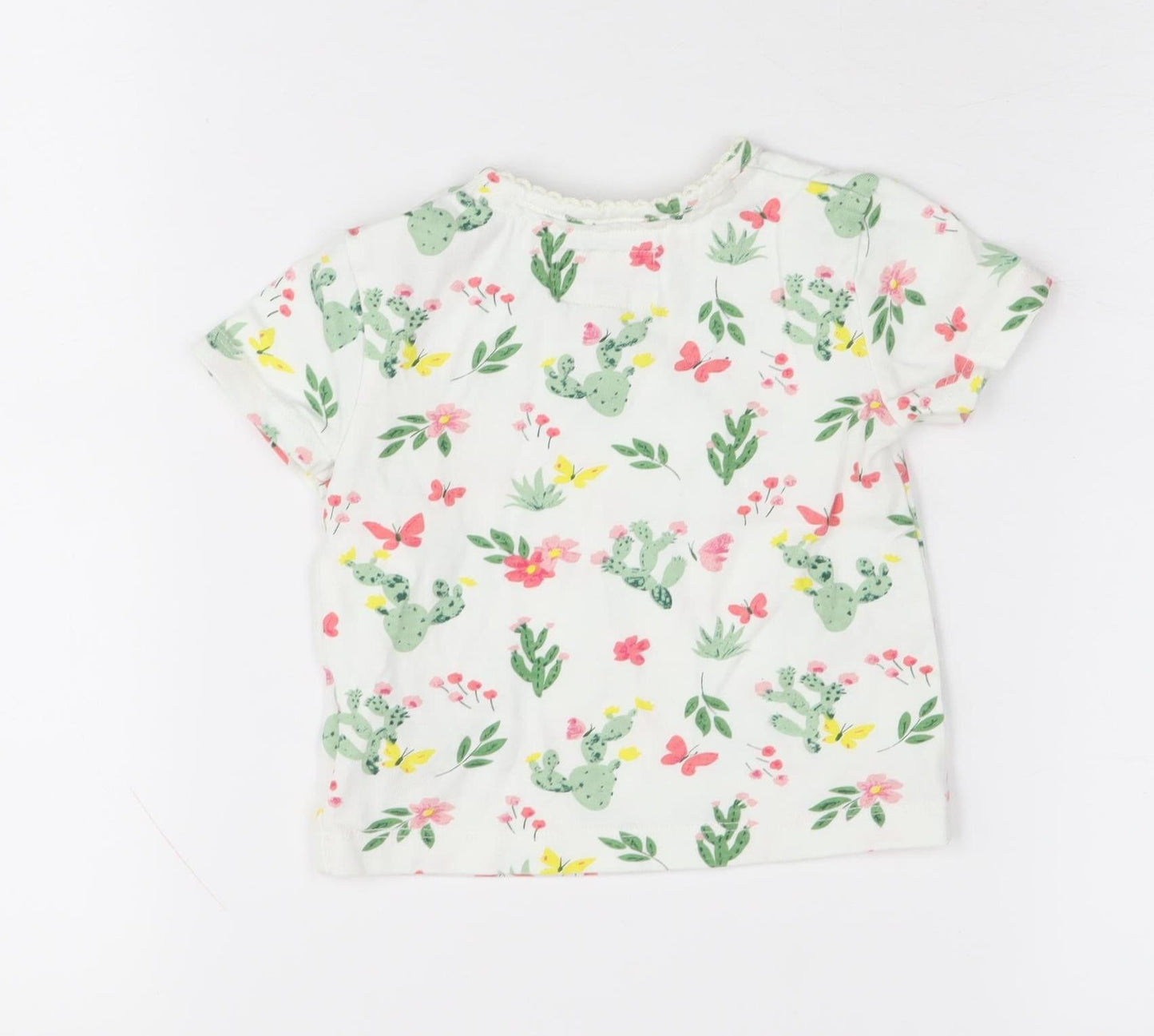 Mantaray Unisex Baby Floral T-Shirt, Multicoloured, 6-9 Months