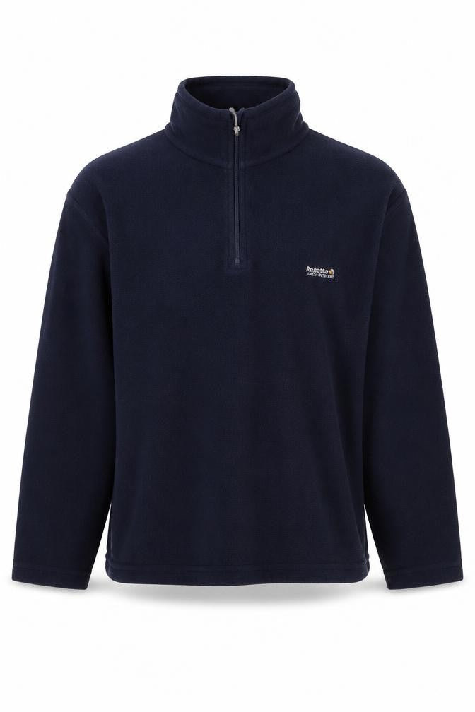 Mens UK S Regular Regatta Black Henley Sweatshirt