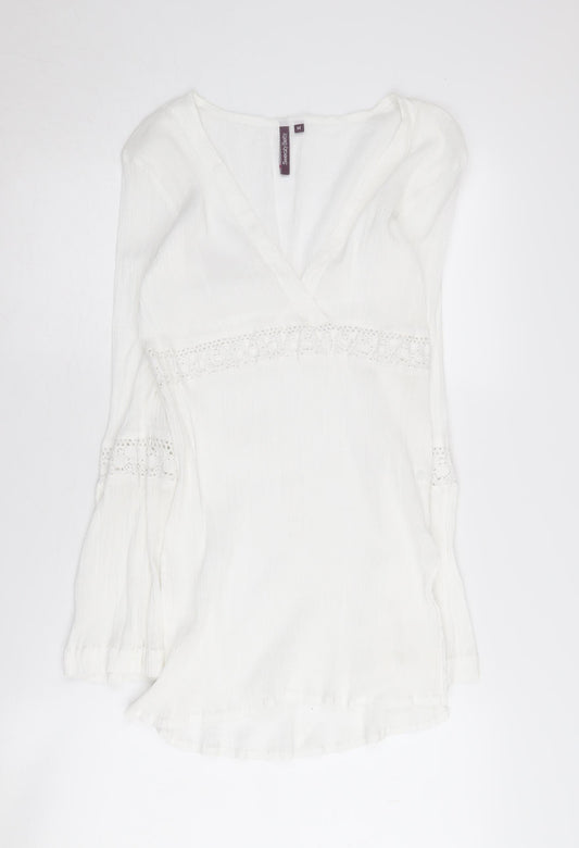 Sweaty Betty White Women's Tunic Blouse Medium