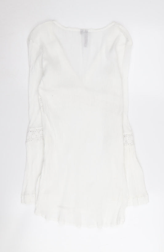 Sweaty Betty White Women's Tunic Blouse Medium