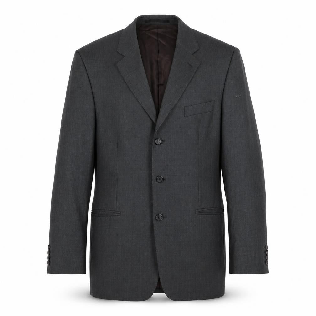 Mens 42 Chest Regular Austin Reed Grey Three-Button Blazer