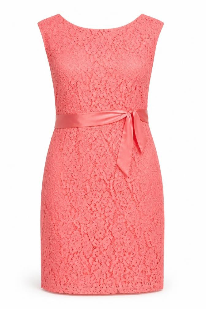 Kaliko Women's Pink Lace Shift Dress Size 14