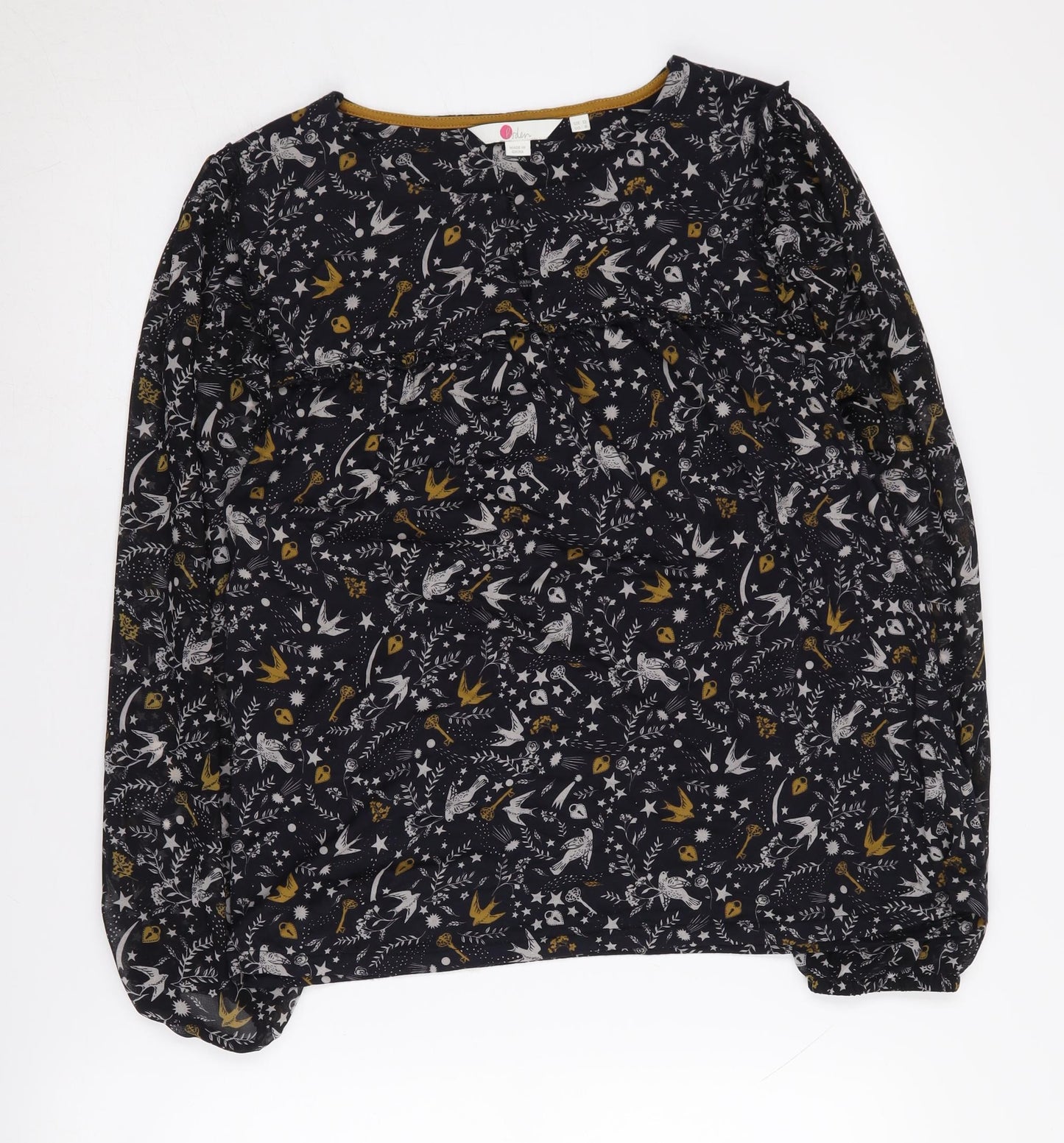 Boden Women's Multicoloured Floral Top Size 12