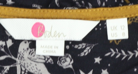 Boden Women's Multicoloured Floral Top Size 12