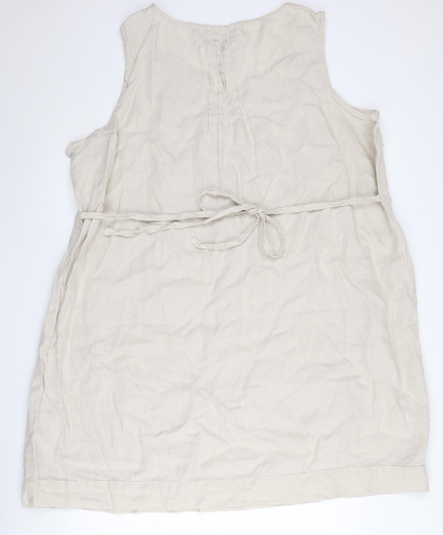 Joe Browns Beige Linen Sleeveless Women's Dress
