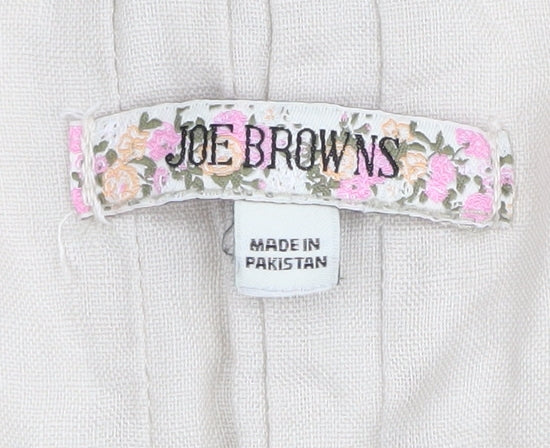 Joe Browns Beige Linen Sleeveless Women's Dress