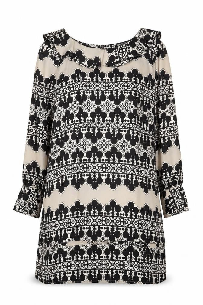 Marks and Spencer Women's Black Geometric Dress Size 12