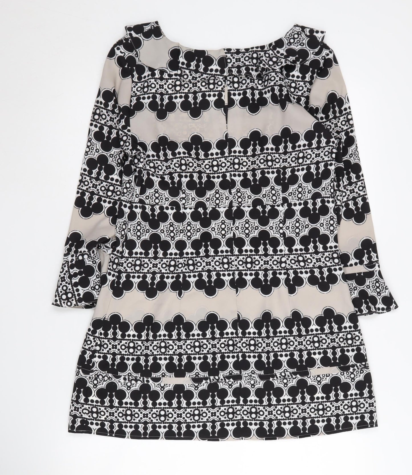 Marks and Spencer Women's Black Geometric Dress Size 12