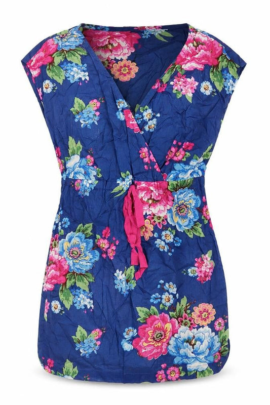 Womens UK Size S Joules Blue Cotton Blouse