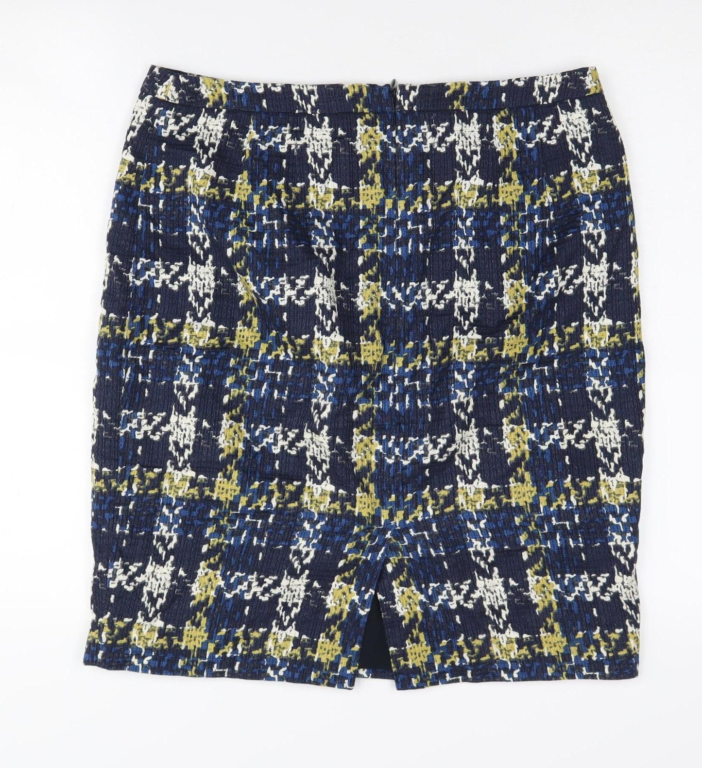 Jigsaw Women's Check Pencil Skirt, Size 12, Multicoloured