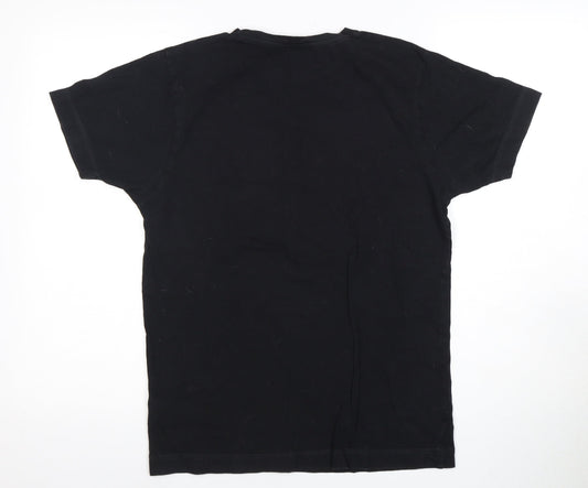 Men's Small Black NASA Graphic T-Shirt, Cotton, Crew Neck, Short Sleeve