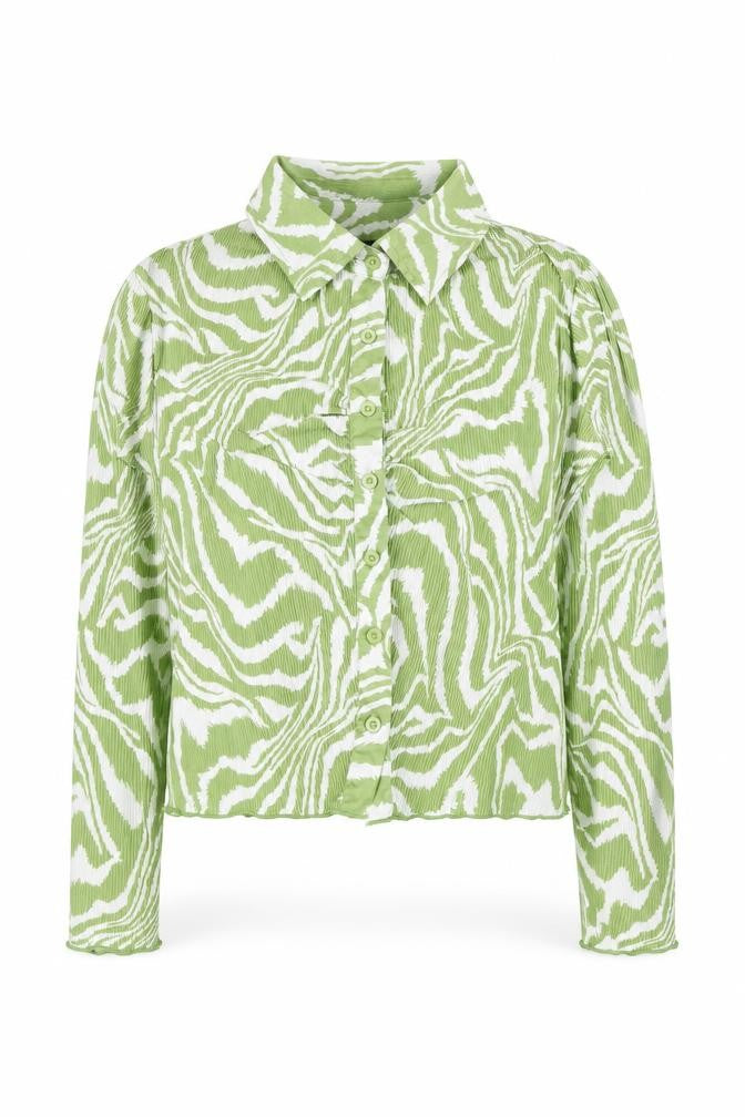 Womens UK Size S Brave Soul Green Polyester Button-Up