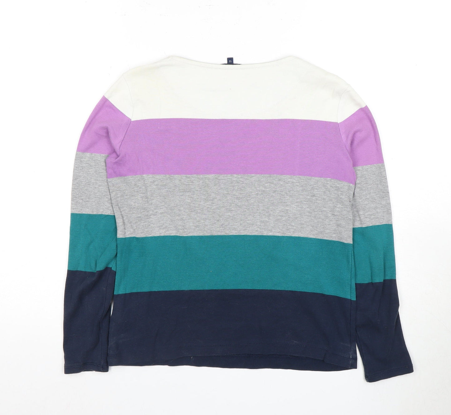 Maine Women's Multicoloured Striped Top Size 12