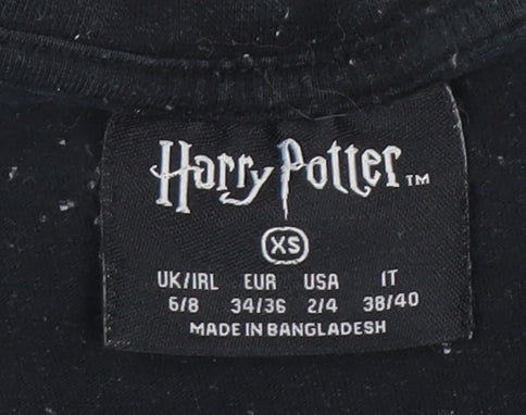 Harry Potter Black XS Unisex T-Shirt