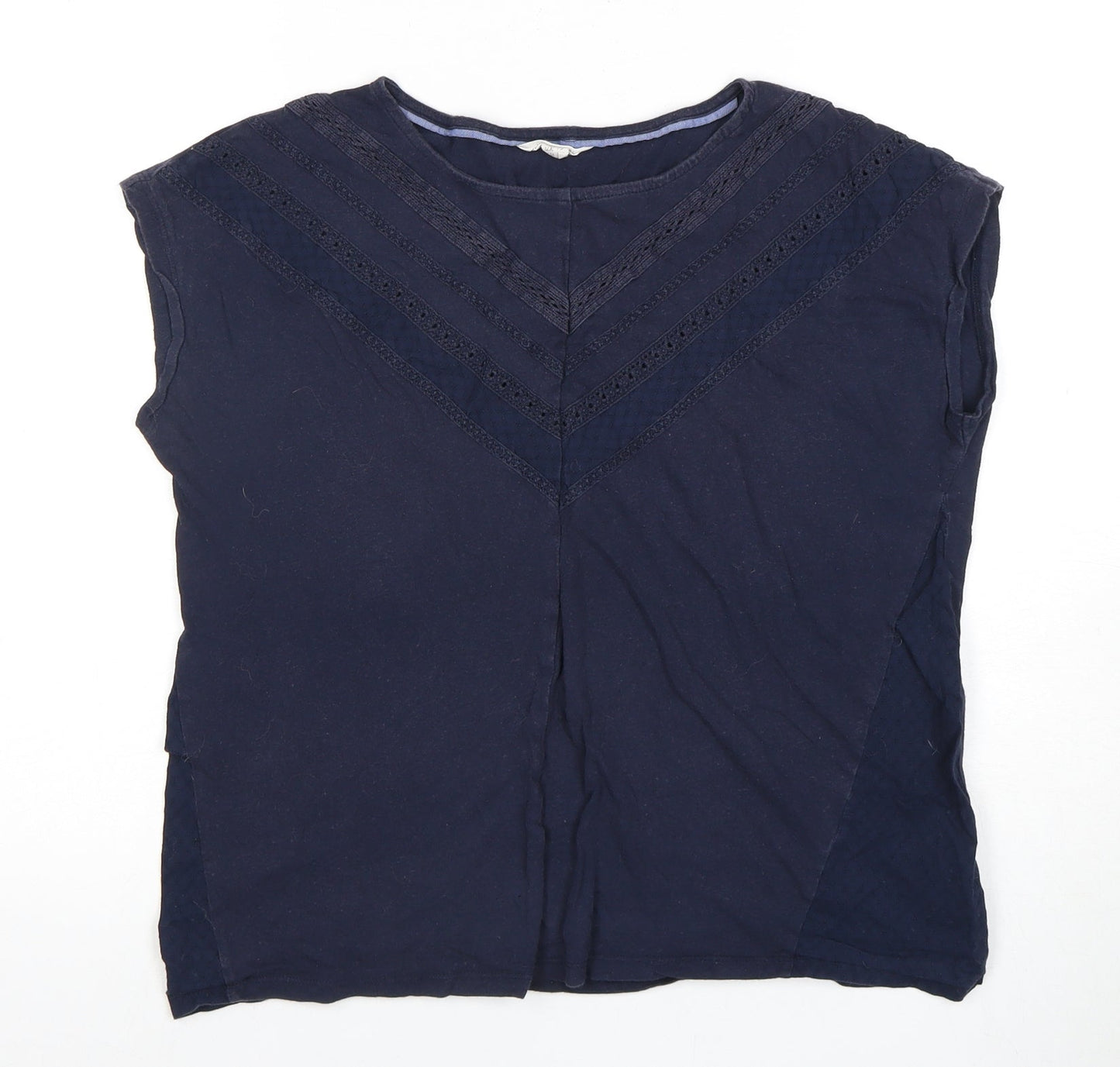 Womens UK Size 12 White Stuff Blue Cotton Blouse