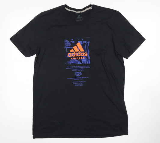 Adidas Men’s Black Performance T-Shirt L
