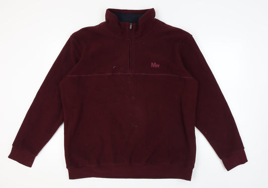 Man's World Men's Red 2XL Pullover Sweatshirt
