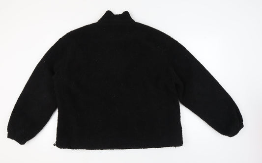 PrettyLittleThing Women's Black Logo Sweatshirt Size 12