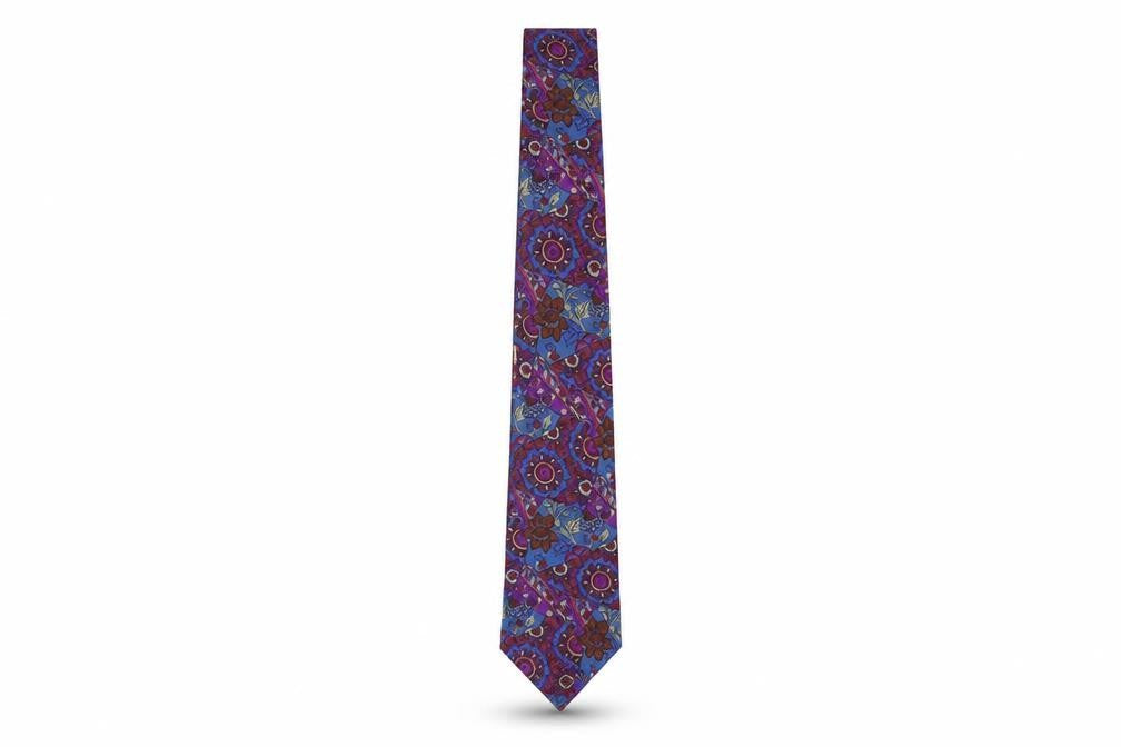 Pierre Cardin Men’s Multicoloured Floral Silk Tie