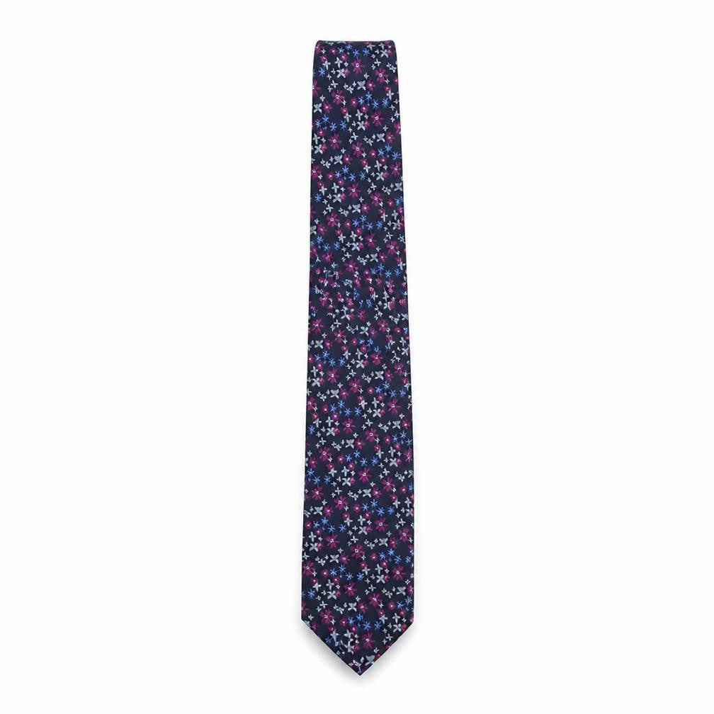 Marks and Spencer Men's Blue Floral Tie One Size