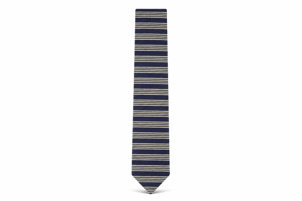 Austin Reed Men's Blue Striped Silk Tie