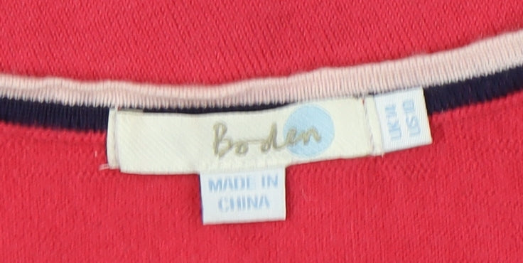 Boden Women's Red Wool Pullover Jumper, Size L