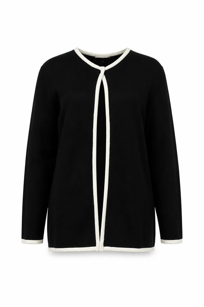 Viyella Women's Black Cardigan M 100% Cotton