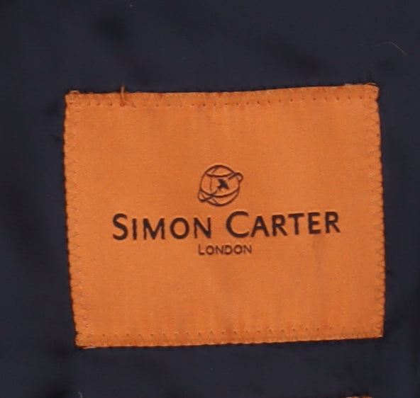 Simon Carter Men's Blue Wool Blazer, Size 40R