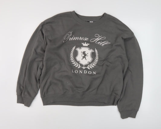 H&M Divided Men's Grey Pullover Sweatshirt M