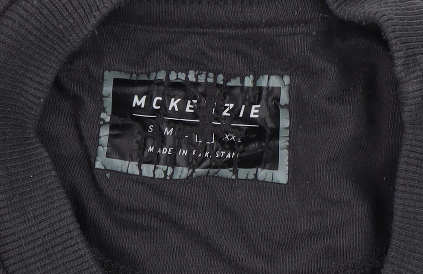 McKenzie Men's Black/Grey Logo Sweatshirt S