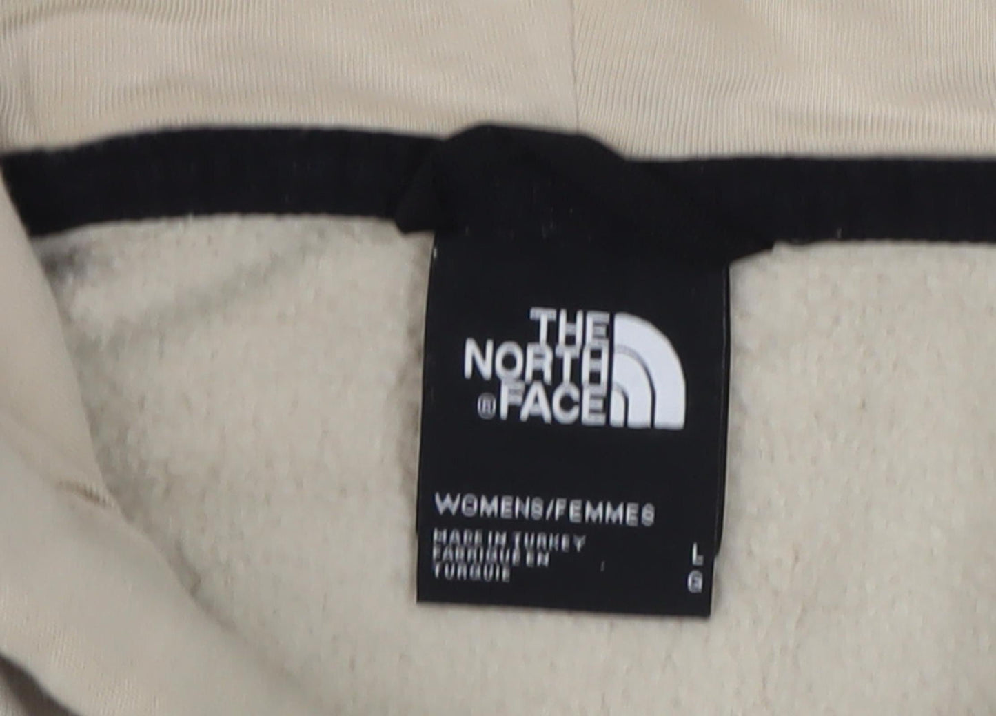 The North Face Women's Beige Pullover Hoodie, Size L