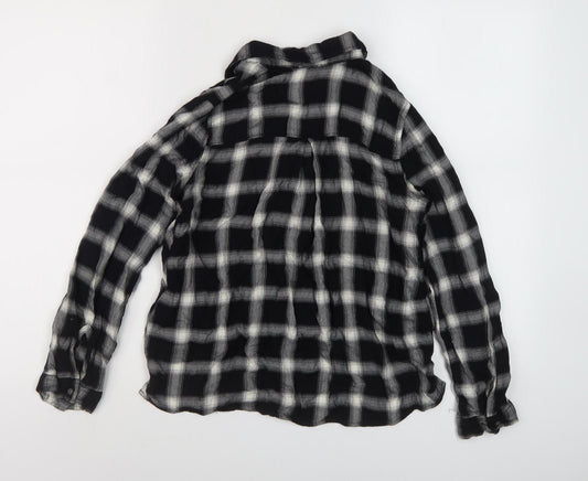 Hollister Women's Black Wrap Blouse, Size S